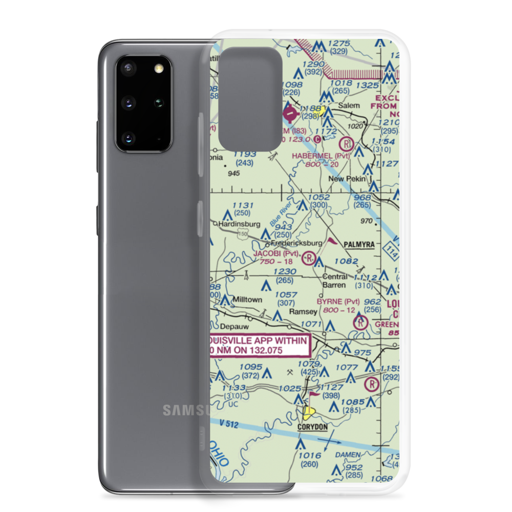 Jacobi Airport (5II8) VFR Sectional Samsung Case Samsung Galaxy S20 Plus model shown