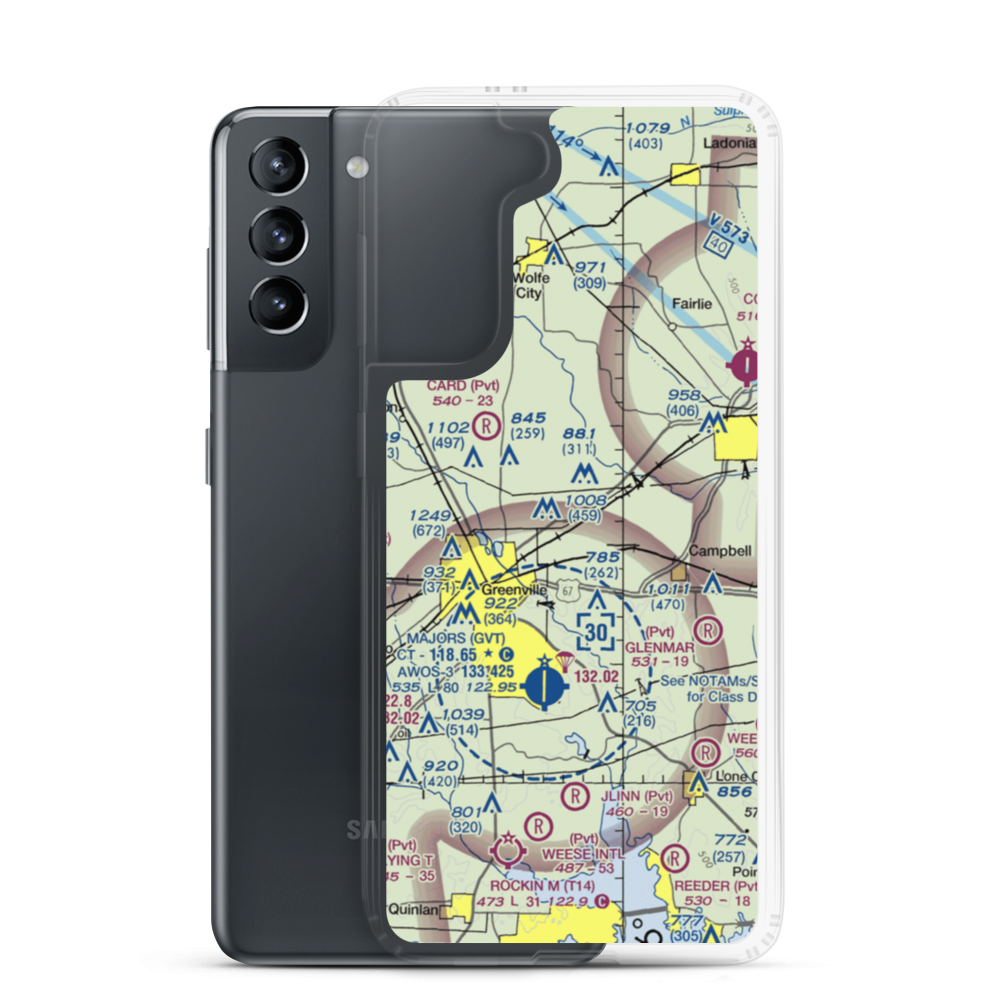 Jacobia Field (0TX8) VFR Sectional Samsung Case Samsung Galaxy S21 model shown