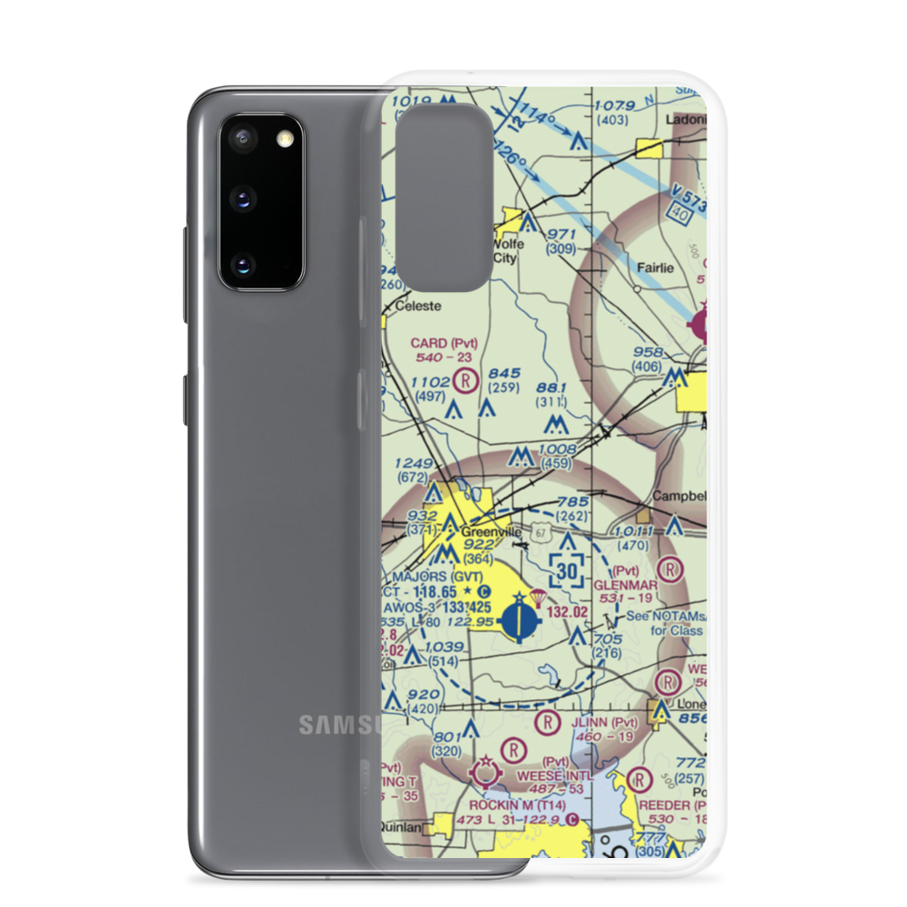 Jacobia Field (0TX8) VFR Sectional Samsung Case Samsung Galaxy S20 model shown