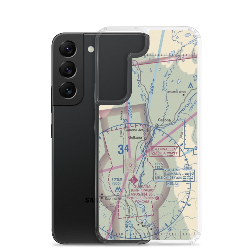 Jacobus Field (8AK1) VFR Sectional Samsung Case Samsung Galaxy S22 model shown