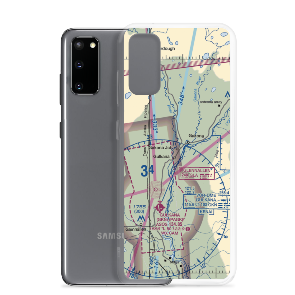 Jacobus Field (8AK1) VFR Sectional Samsung Case Samsung Galaxy S20 model shown