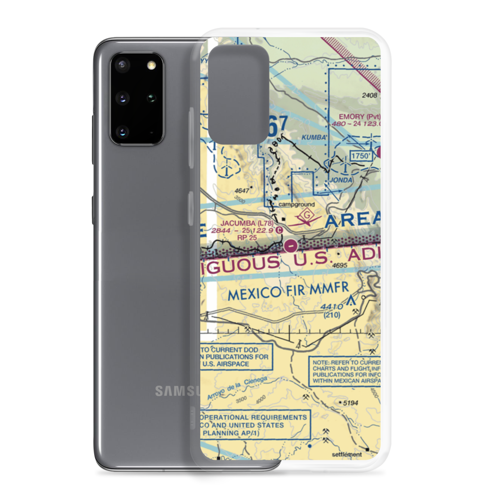 Jacumba Airport (L78) VFR Sectional Samsung Case Samsung Galaxy S20 Plus model shown