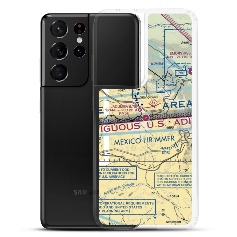 Jacumba Airport (L78) VFR Sectional Samsung Case Samsung Galaxy S21 Ultra model shown