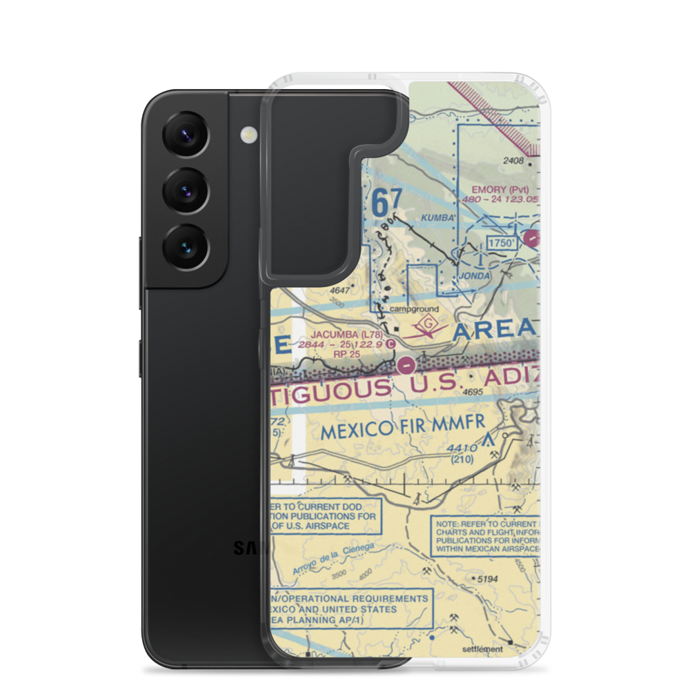 Jacumba Airport (L78) VFR Sectional Samsung Case Samsung Galaxy S22 model shown