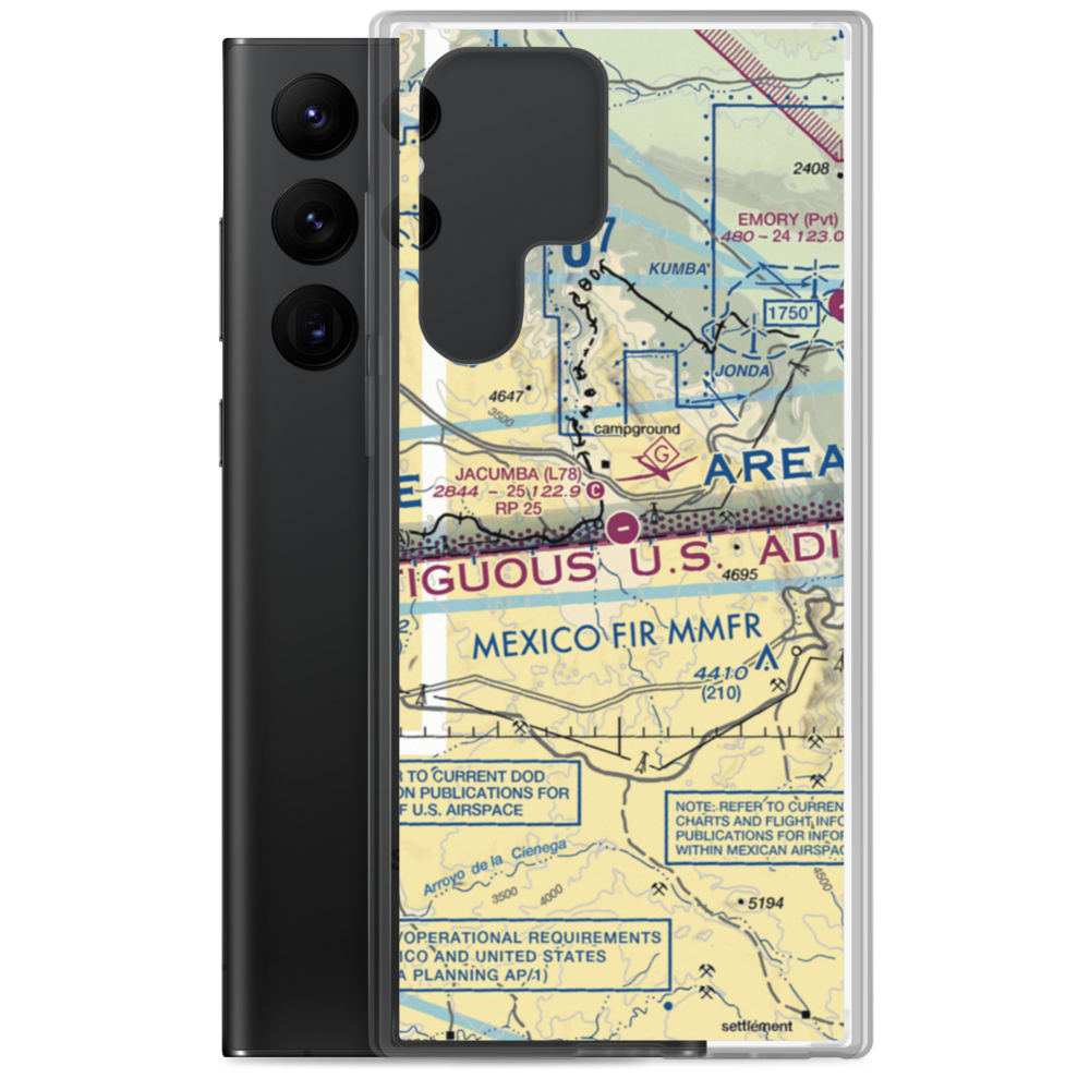 Jacumba Airport (L78) VFR Sectional Samsung Case Samsung Galaxy S22 Ultra model shown