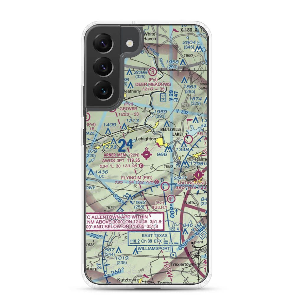 Jake Arner Memorial Airport (22N) VFR Sectional Samsung Case Samsung Galaxy S22 Plus model shown
