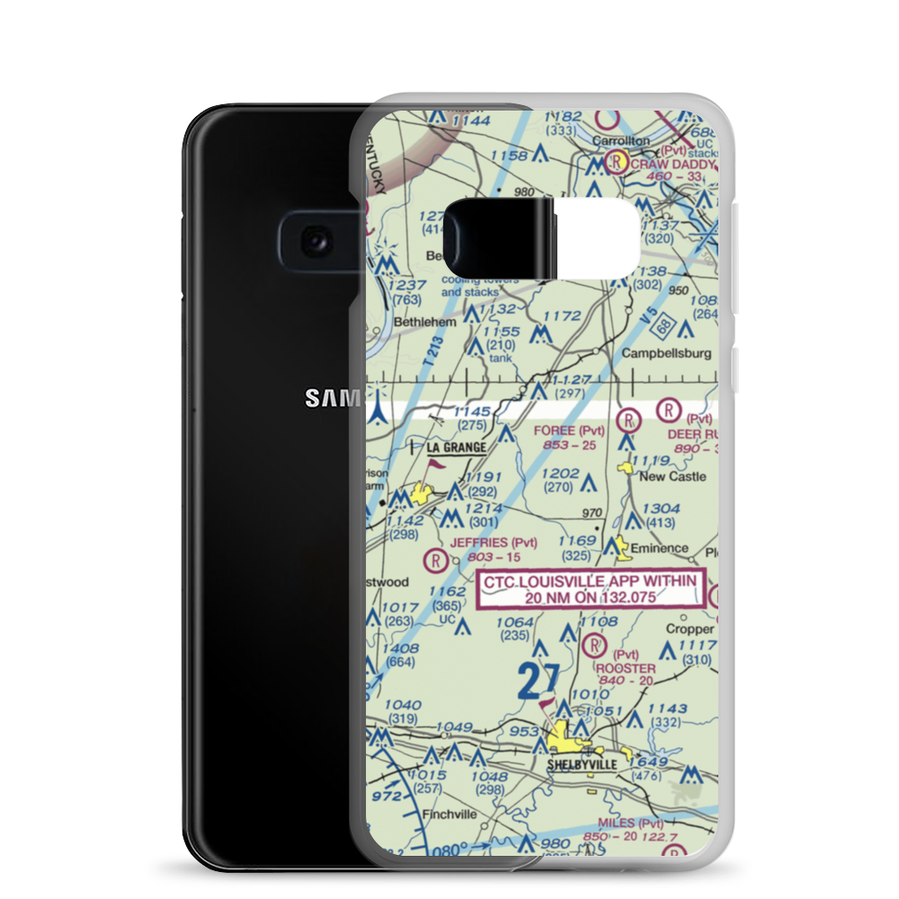 Jake's Field (5KY6) VFR Sectional Samsung Case Samsung Galaxy S10e model shown