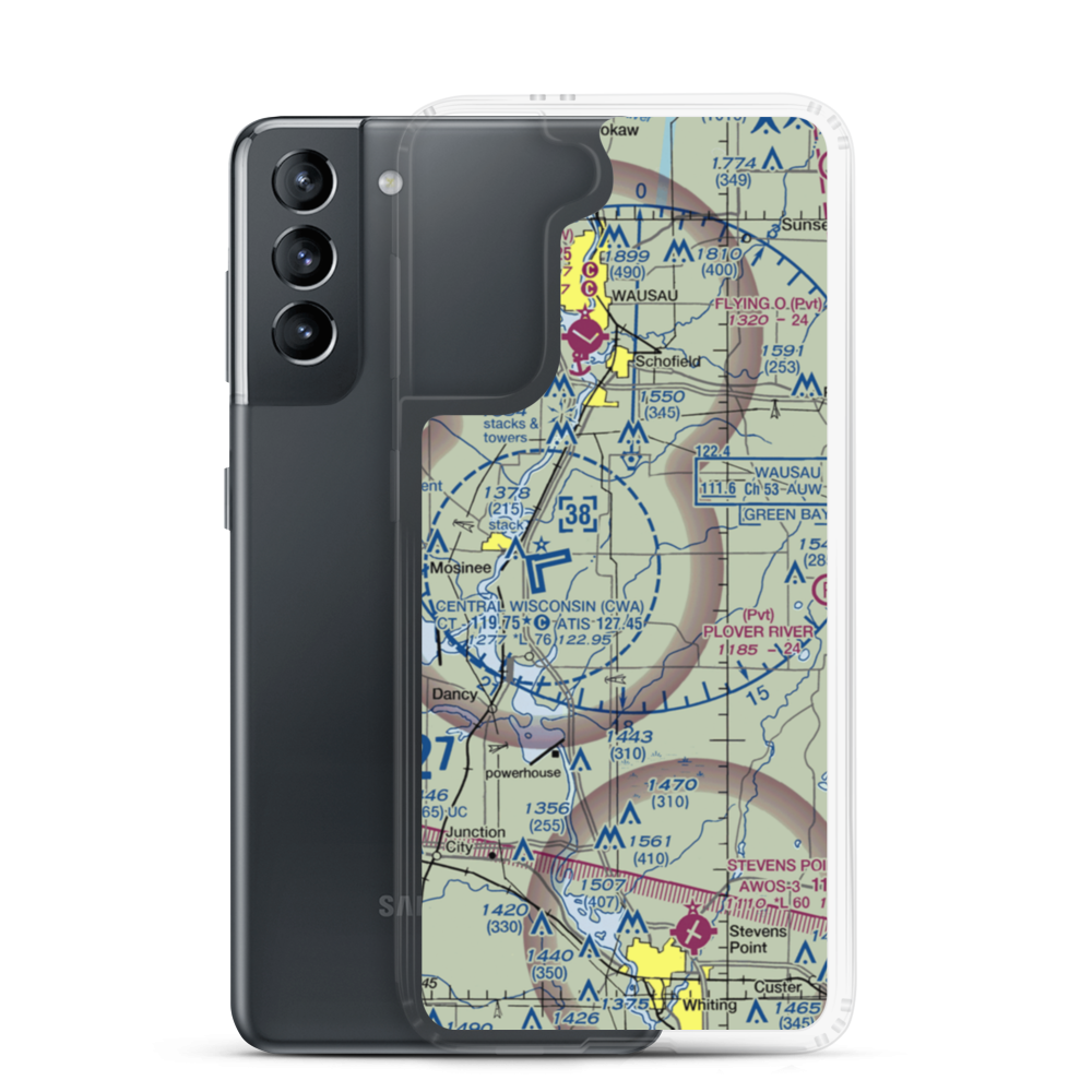 Jaks Field (56WI) VFR Sectional Samsung Case Samsung Galaxy S21 model shown