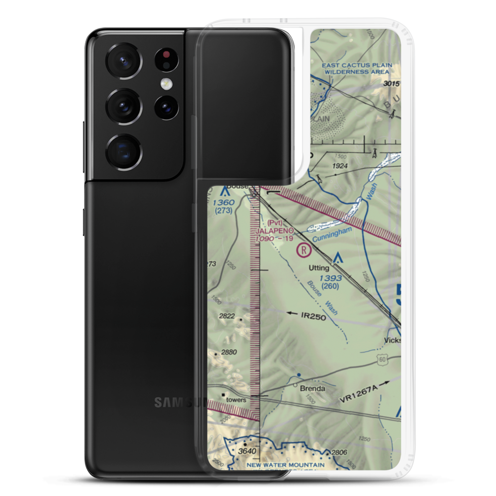Jalapeno Ranch Airport (62AZ) VFR Sectional Samsung Case Samsung Galaxy S21 Ultra model shown