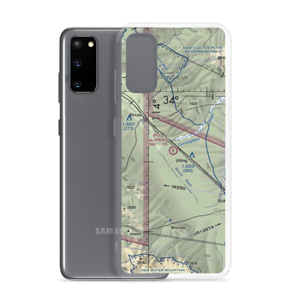 Jalapeno Ranch Airport (62AZ) VFR Sectional Samsung Case Samsung Galaxy S20 model shown