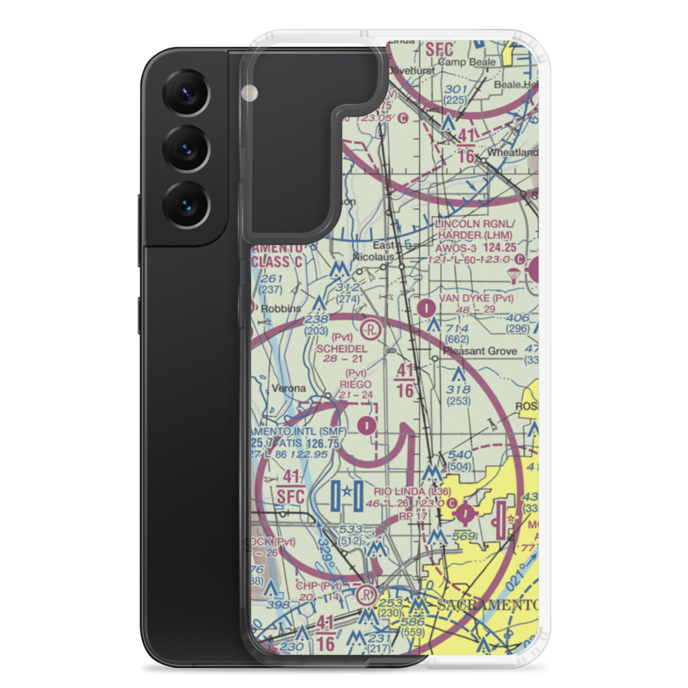James Brothers Airport (59CN) VFR Sectional Samsung Case Samsung Galaxy S22 Plus model shown
