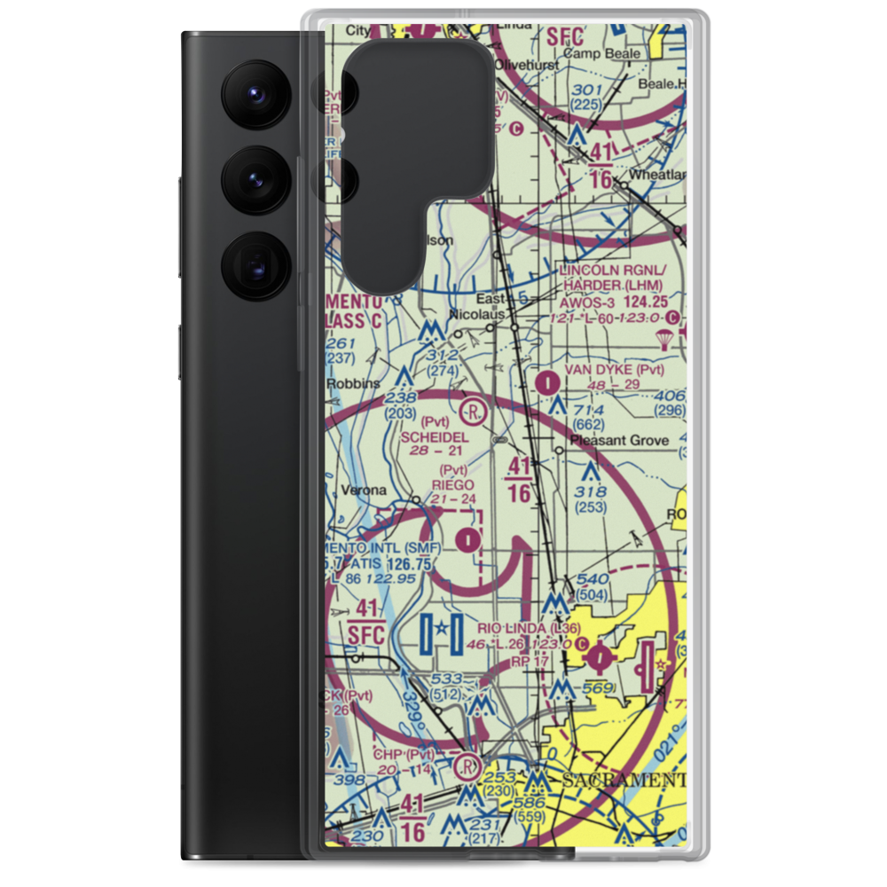 James Brothers Airport (59CN) VFR Sectional Samsung Case Samsung Galaxy S22 Ultra model shown