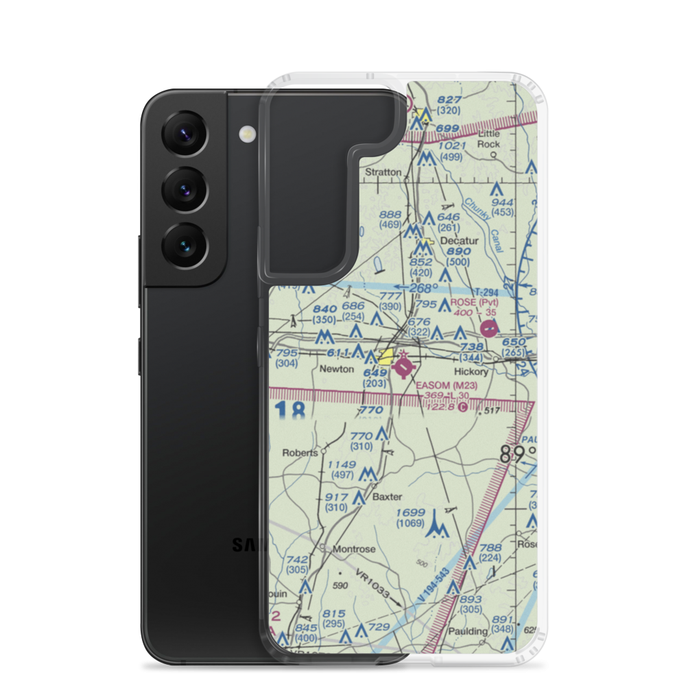 James H Easom Field (M23) VFR Sectional Samsung Case Samsung Galaxy S22 model shown