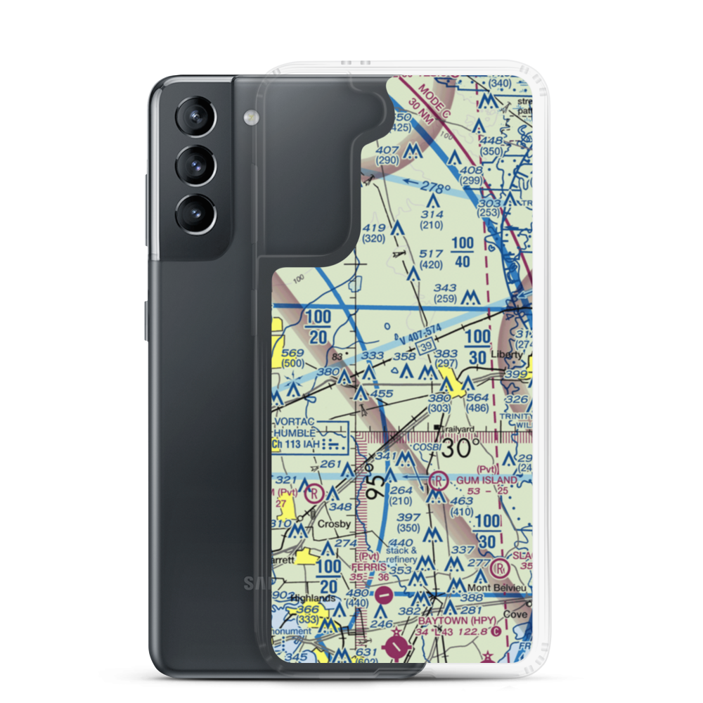 Jamison Airstrip (4TE6) VFR Sectional Samsung Case Samsung Galaxy S21 model shown