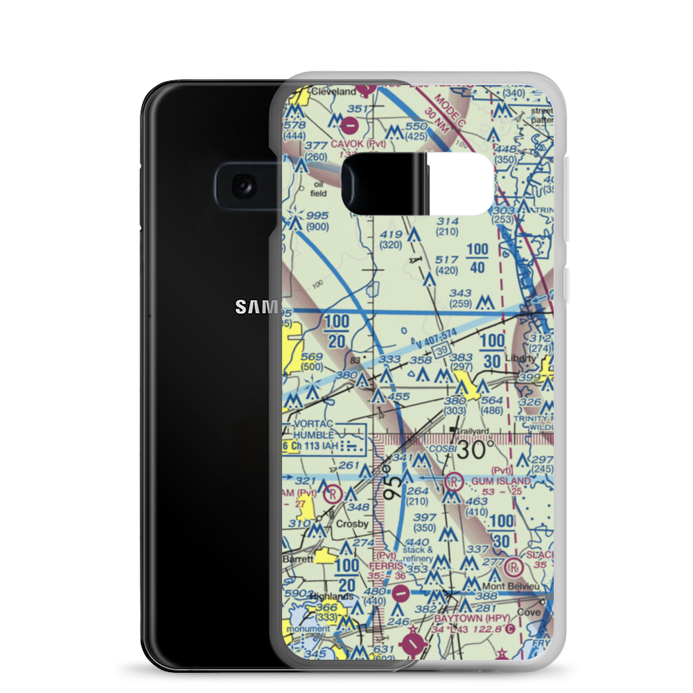 Jamison Airstrip (4TE6) VFR Sectional Samsung Case Samsung Galaxy S10e model shown