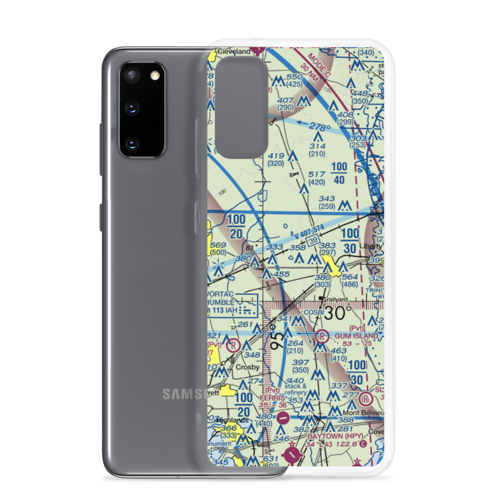 Jamison Airstrip (4TE6) VFR Sectional Samsung Case Samsung Galaxy S20 model shown