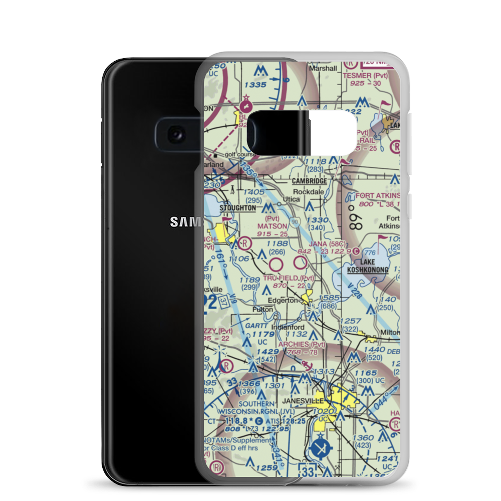 Jana Airport (58C) VFR Sectional Samsung Case Samsung Galaxy S10e model shown