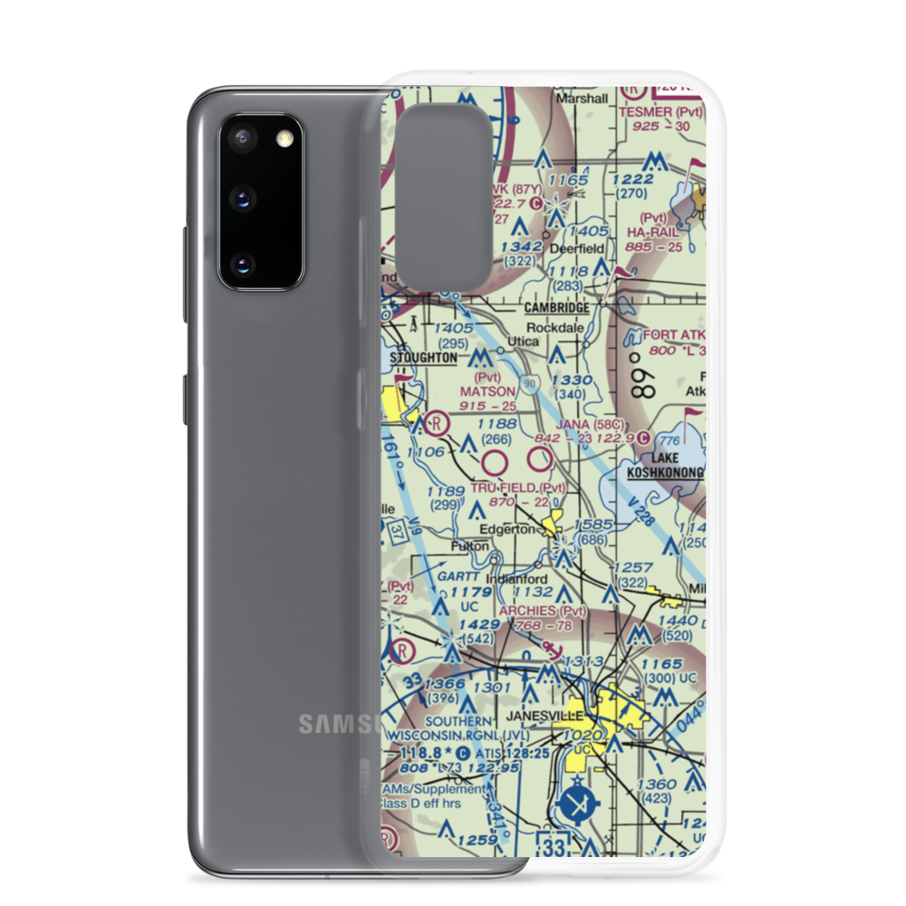 Jana Airport (58C) VFR Sectional Samsung Case Samsung Galaxy S20 model shown