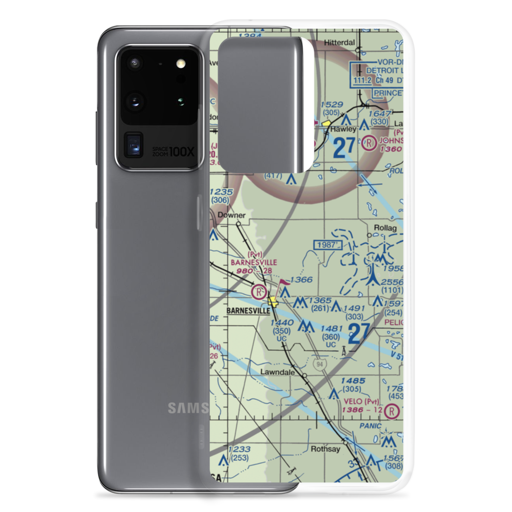 Janssen Airport (9MN5) VFR Sectional Samsung Case Samsung Galaxy S20 Ultra model shown