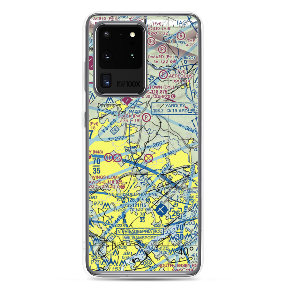 Jarrett Airport (5PN7) VFR Sectional Samsung Case Samsung Galaxy S20 Ultra model shown