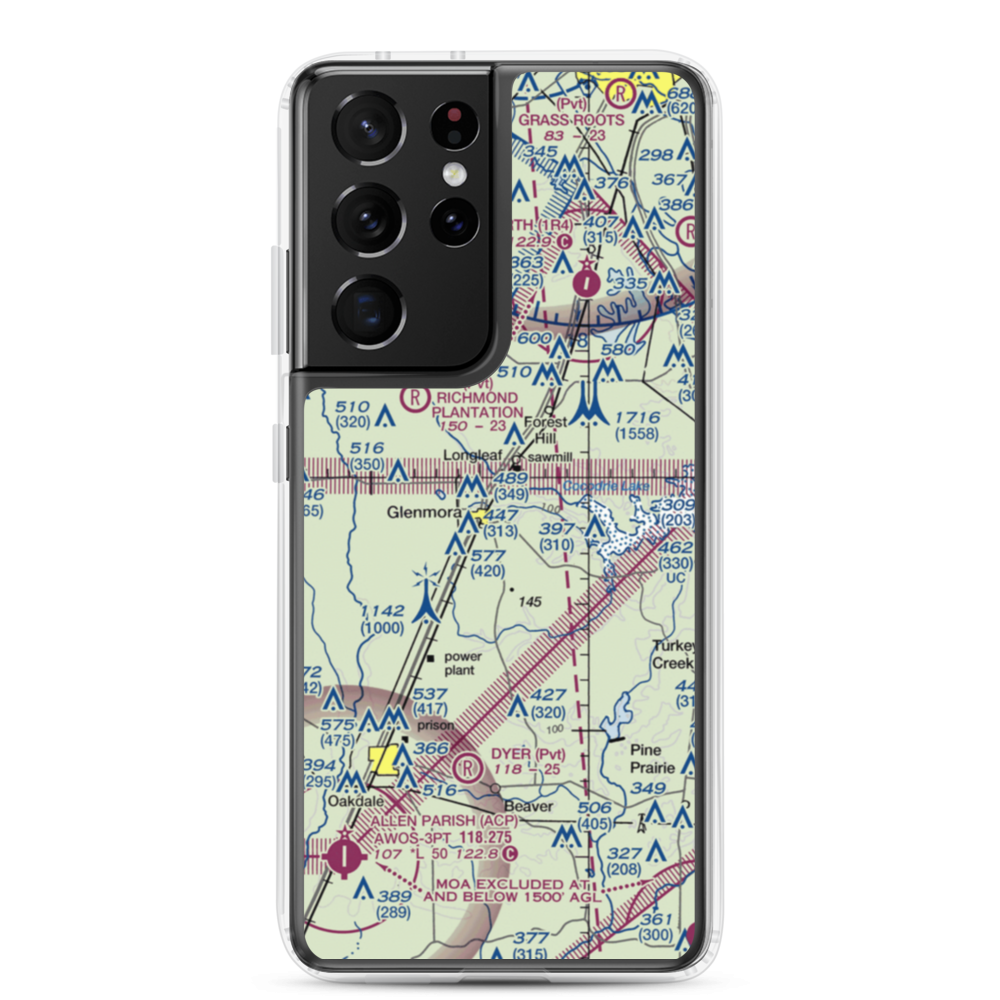 Jasmine Hill Airport (11LS) VFR Sectional Samsung Case Samsung Galaxy S21 Ultra model shown