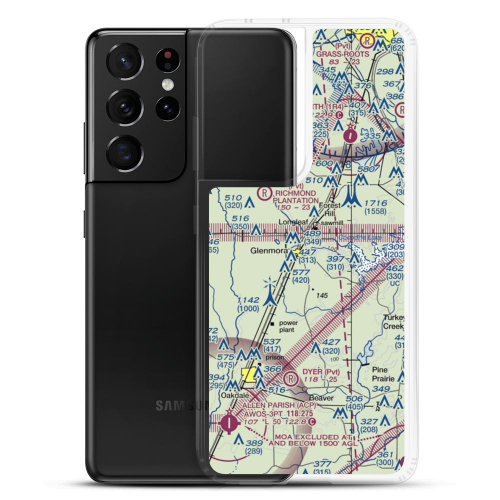 Jasmine Hill Airport (11LS) VFR Sectional Samsung Case Samsung Galaxy S21 Ultra model shown