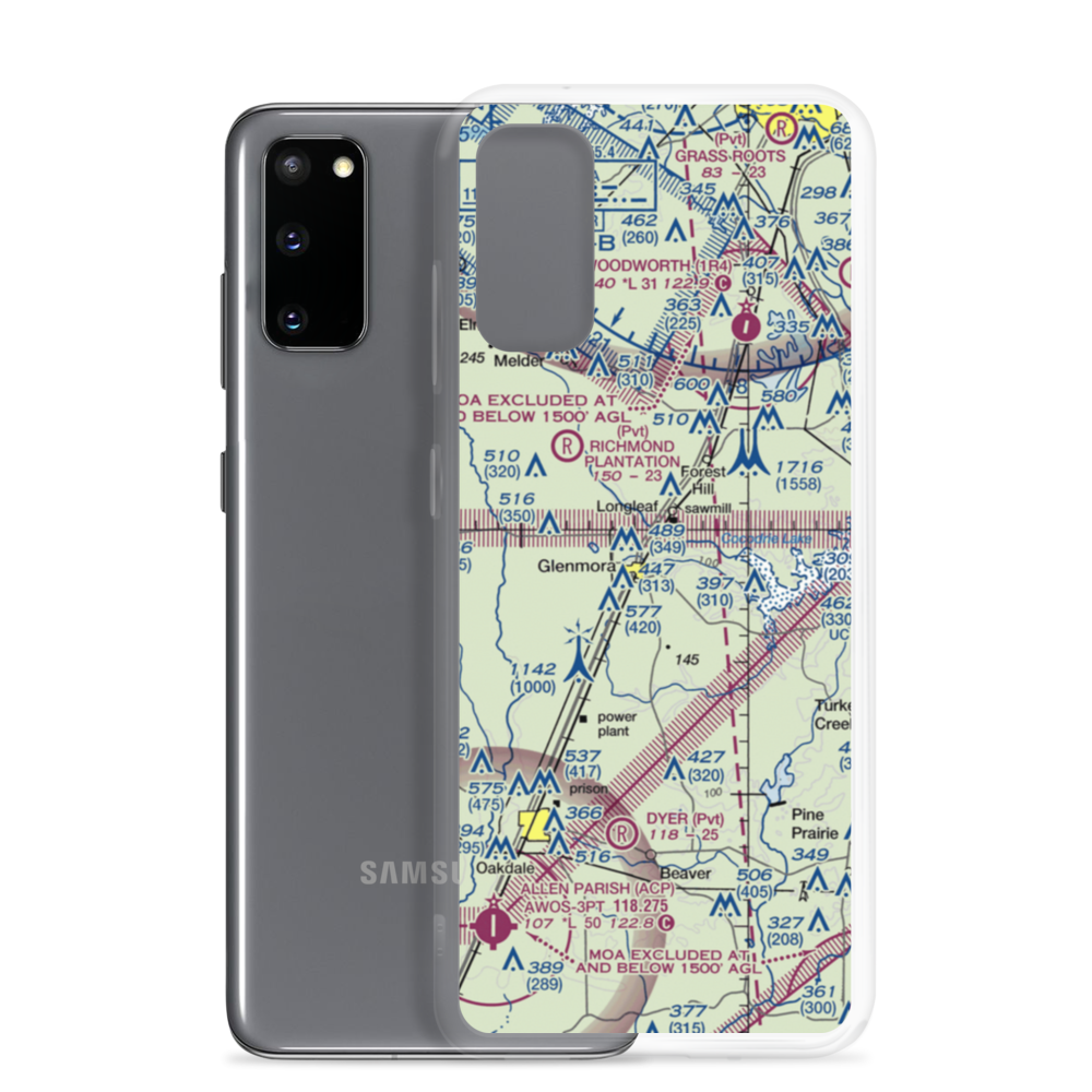 Jasmine Hill Airport (11LS) VFR Sectional Samsung Case Samsung Galaxy S20 model shown