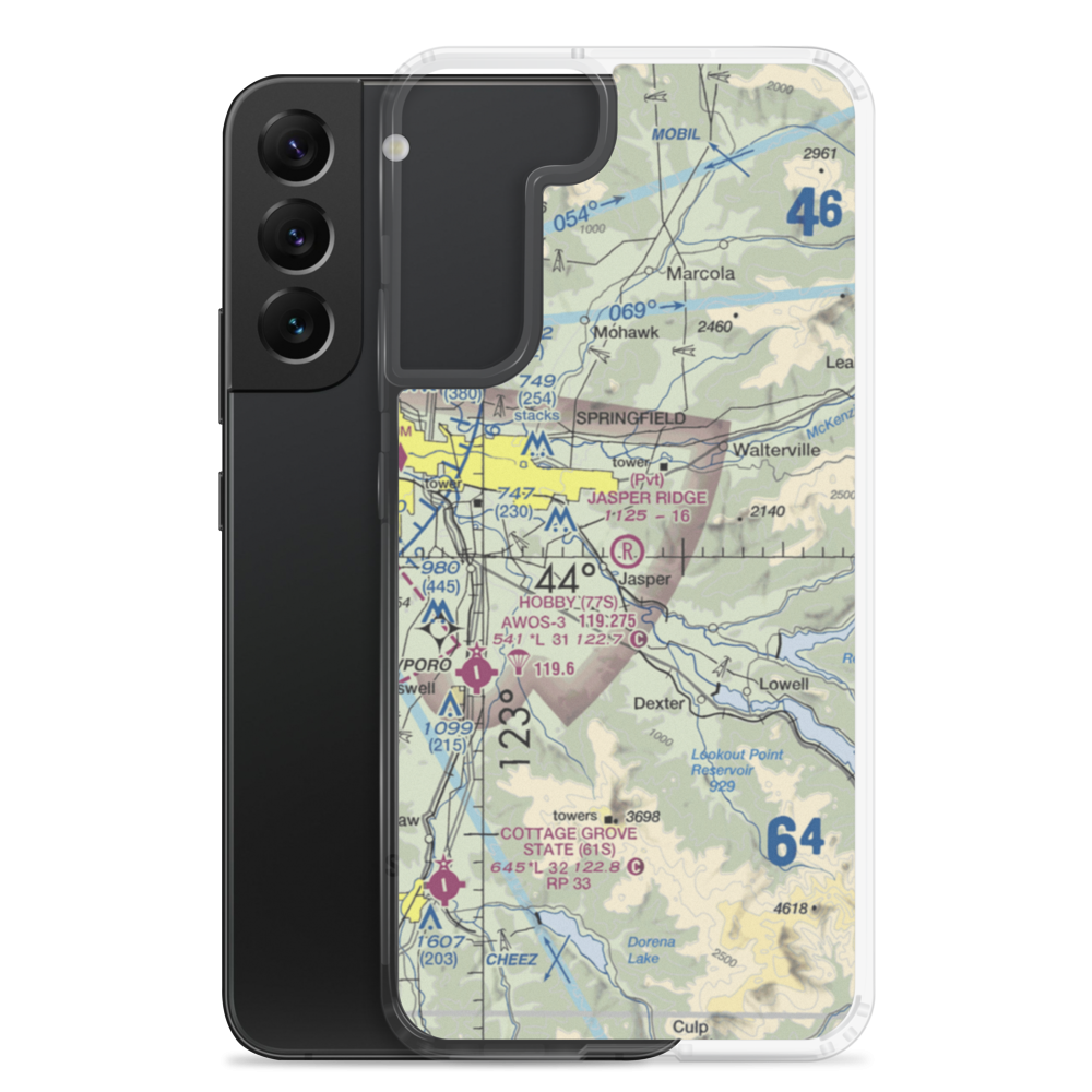 Jasper Ridge Airstrip (36OR) VFR Sectional Samsung Case Samsung Galaxy S22 Plus model shown