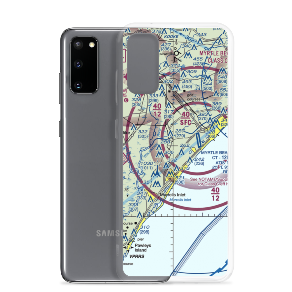 Javika Airport (SC28) VFR Sectional Samsung Case Samsung Galaxy S20 model shown