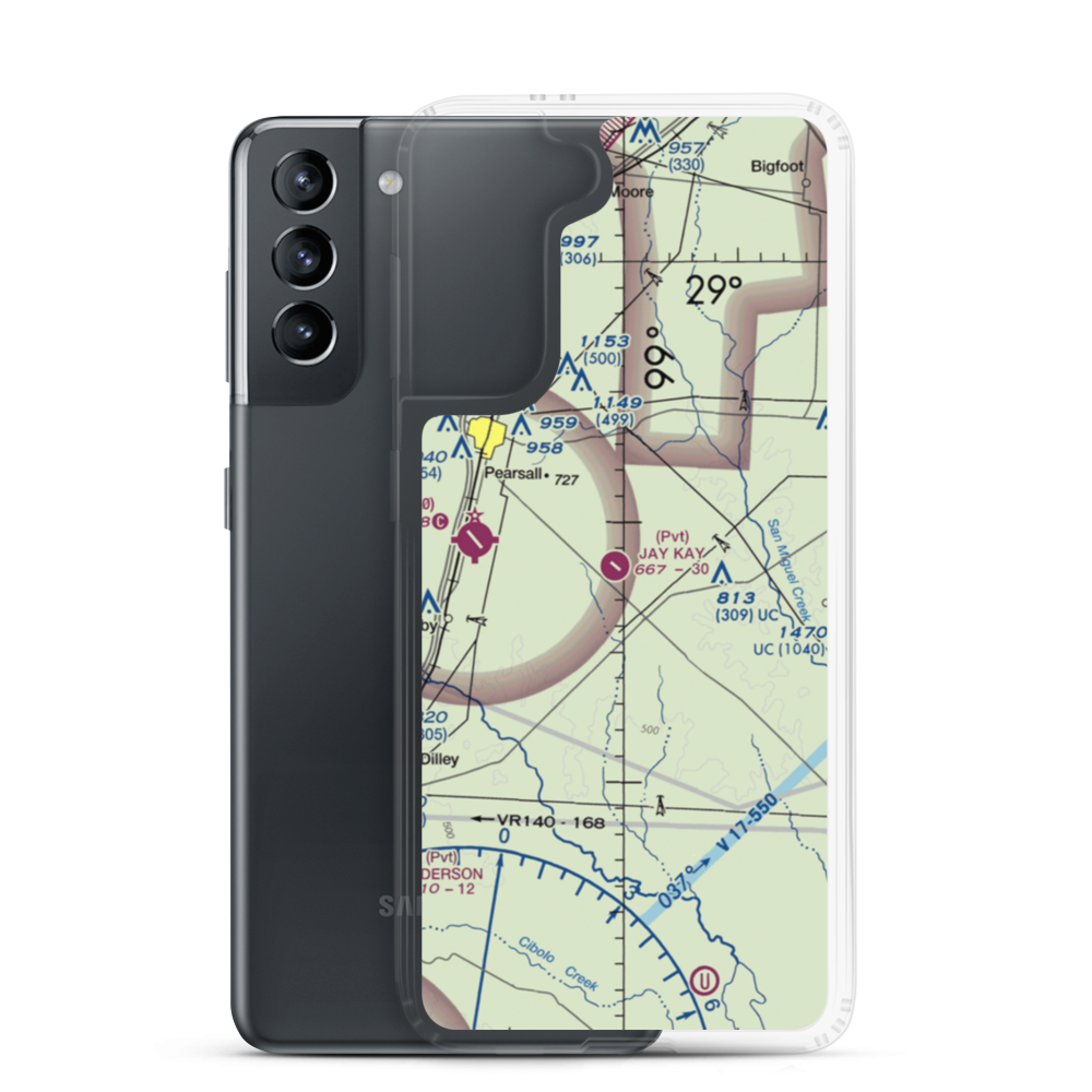 Jay Kay Ranch Airport (XS40) VFR Sectional Samsung Case Samsung Galaxy S21 model shown