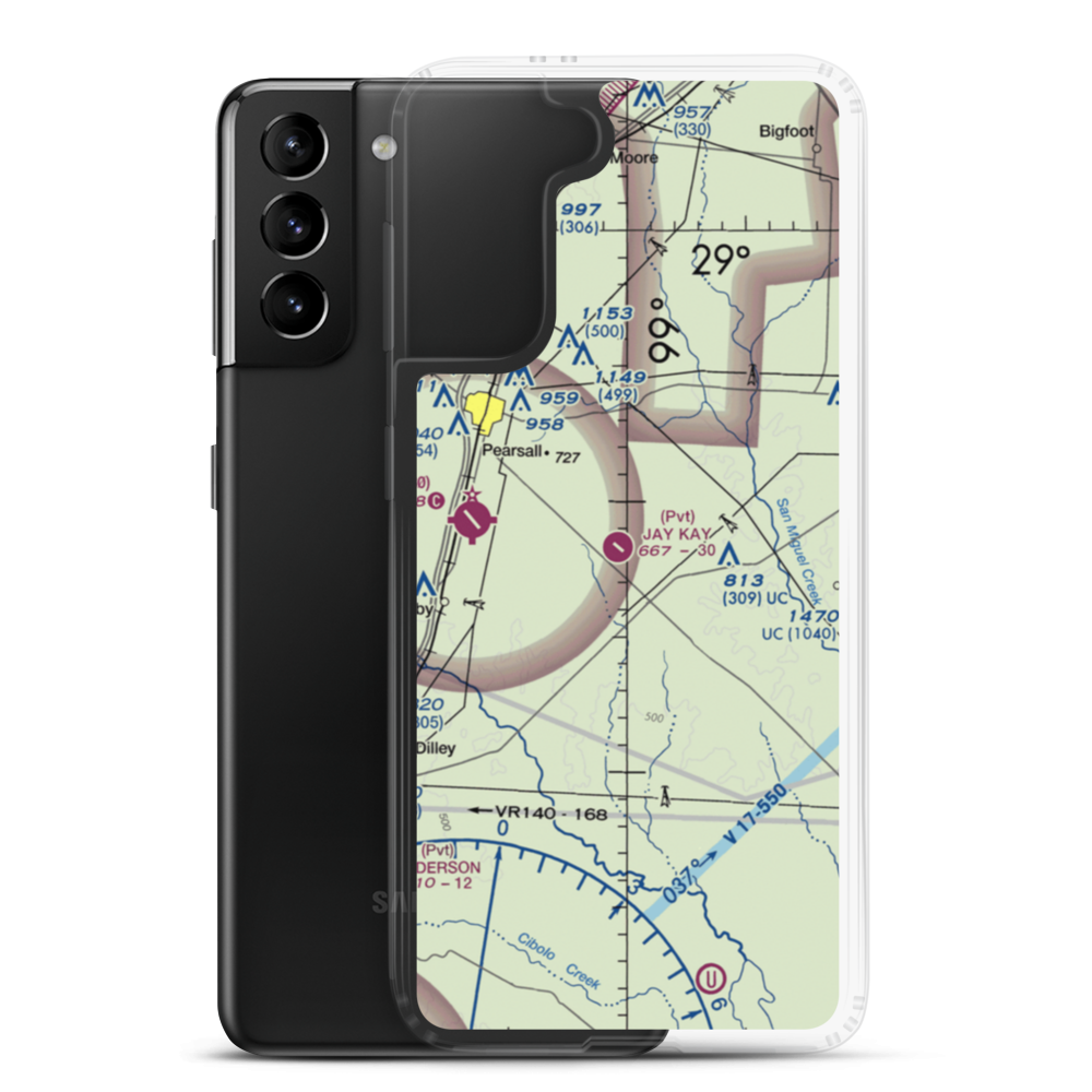 Jay Kay Ranch Airport (XS40) VFR Sectional Samsung Case Samsung Galaxy S21 Plus model shown