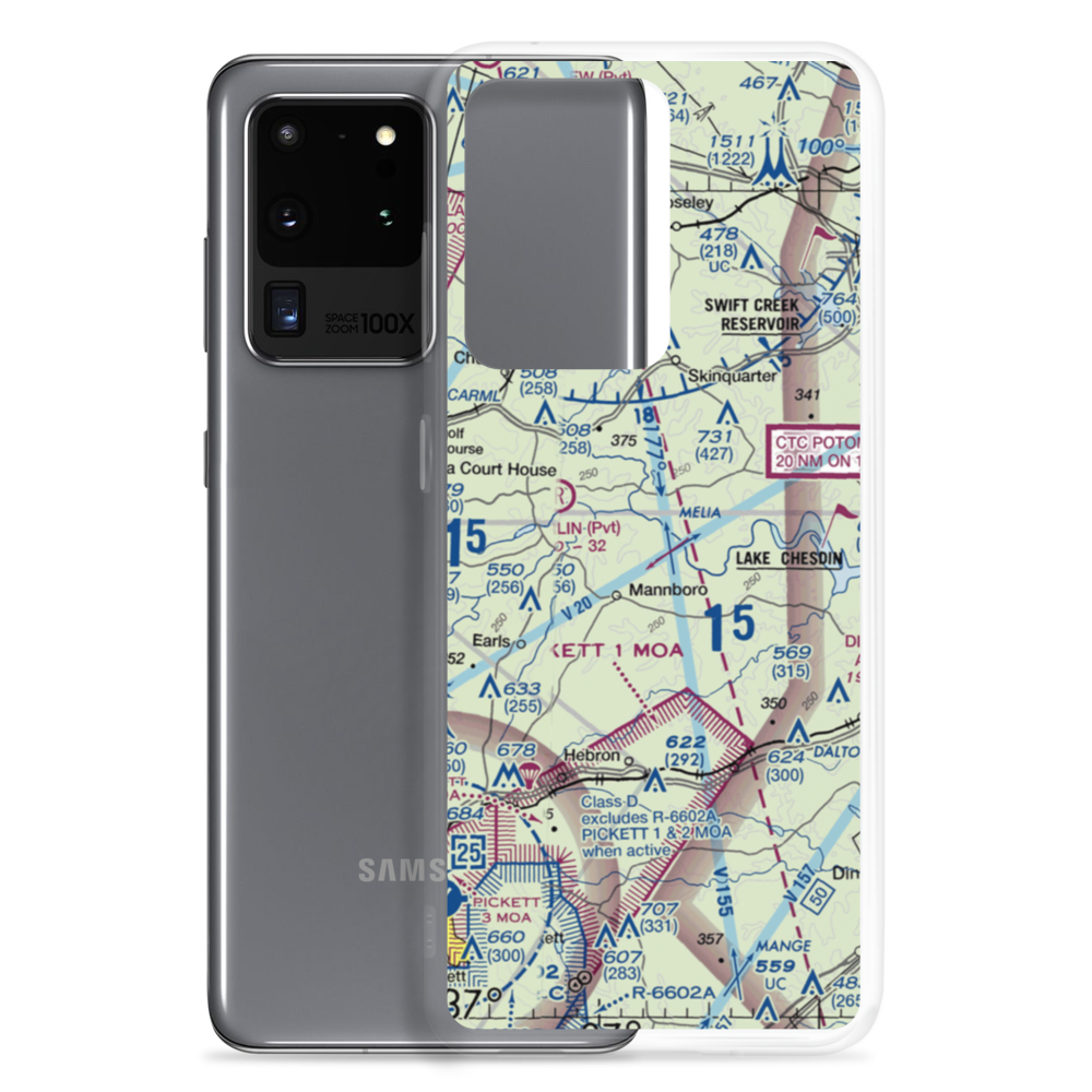 Jayarz Airport (0VA8) VFR Sectional Samsung Case Samsung Galaxy S20 Ultra model shown