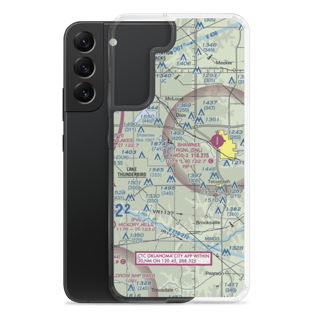 Jazz Ranch Airport (3OK9) VFR Sectional Samsung Case Samsung Galaxy S22 Plus model shown