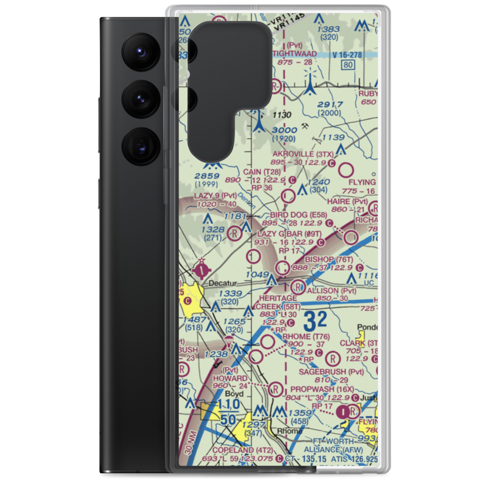 Jbj Ranch Airport (XA98) VFR Sectional Samsung Case Samsung Galaxy S22 Ultra model shown