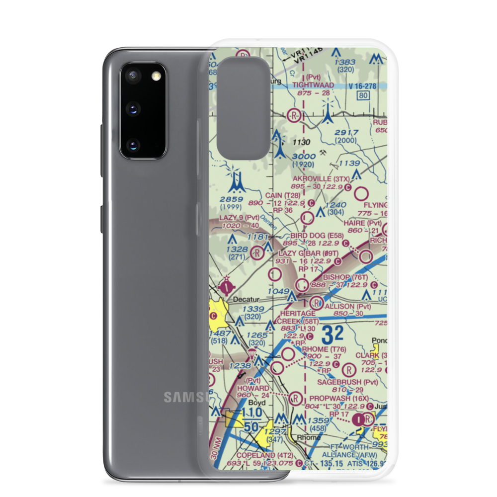 Jbj Ranch Airport (XA98) VFR Sectional Samsung Case Samsung Galaxy S20 model shown