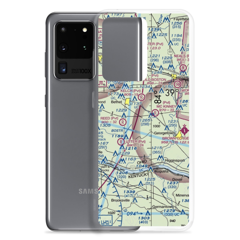 Jbr Airport (2OH7) VFR Sectional Samsung Case Samsung Galaxy S20 Ultra model shown