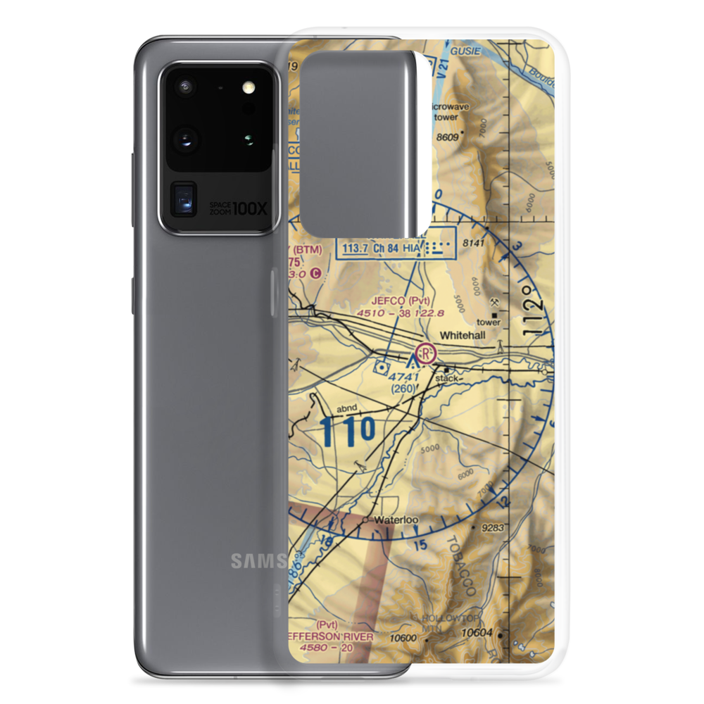 Jefco Skypark Airport (MT41) VFR Sectional Samsung Case Samsung Galaxy S20 Ultra model shown
