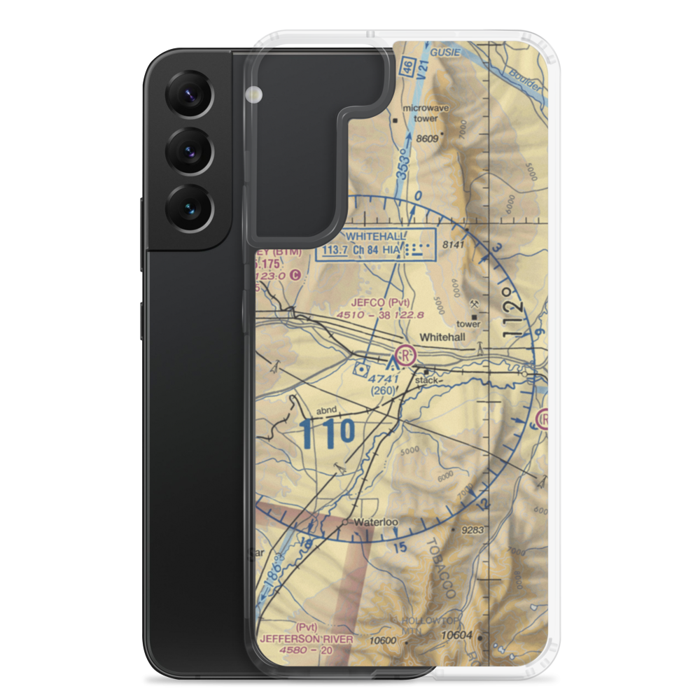 Jefco Skypark Airport (MT41) VFR Sectional Samsung Case Samsung Galaxy S22 Plus model shown