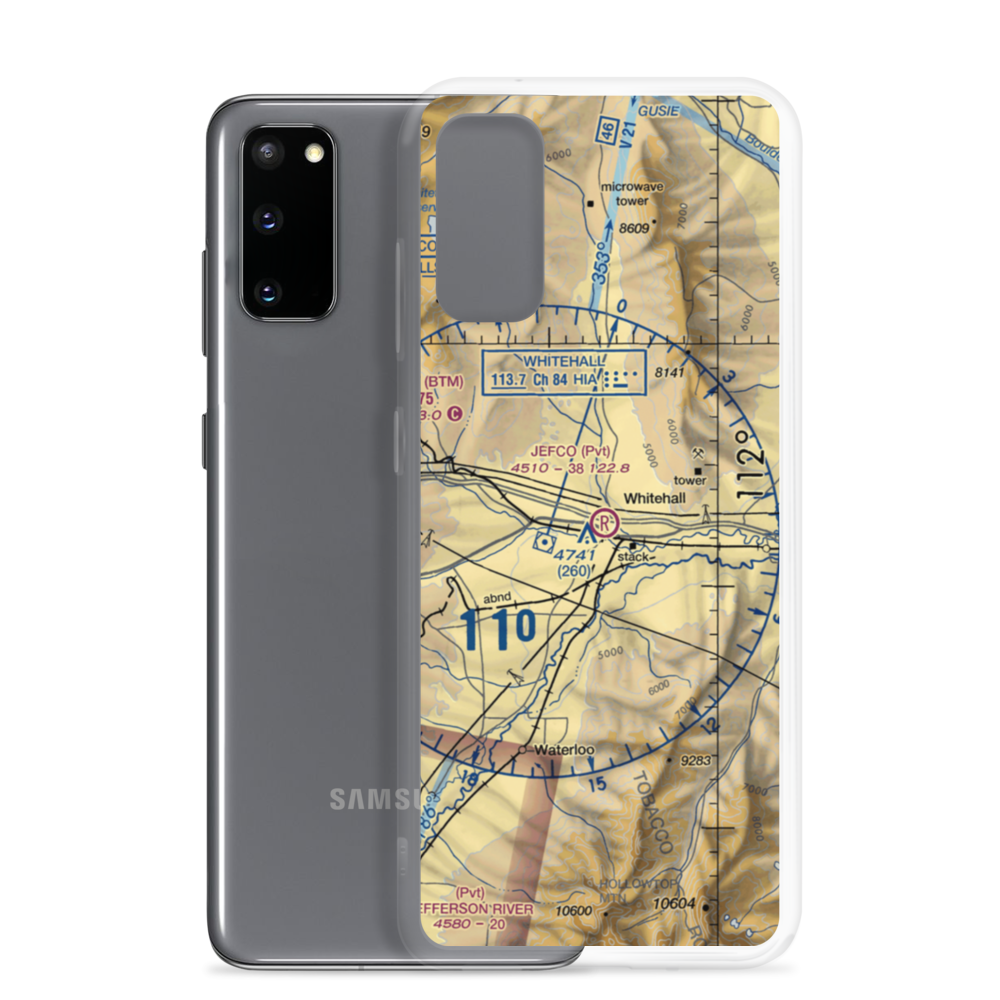 Jefco Skypark Airport (MT41) VFR Sectional Samsung Case Samsung Galaxy S20 model shown