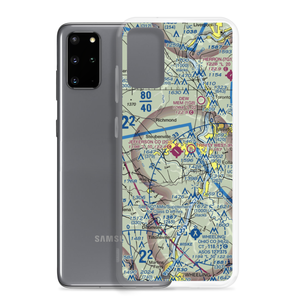 Jefferson County Airpark (2G2) VFR Sectional Samsung Case Samsung Galaxy S20 Plus model shown