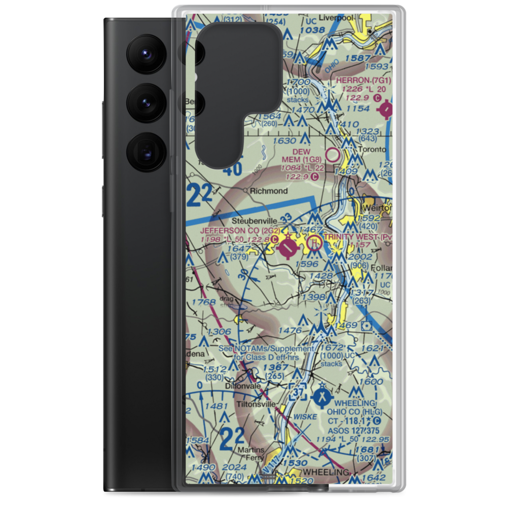 Jefferson County Airpark (2G2) VFR Sectional Samsung Case Samsung Galaxy S22 Ultra model shown