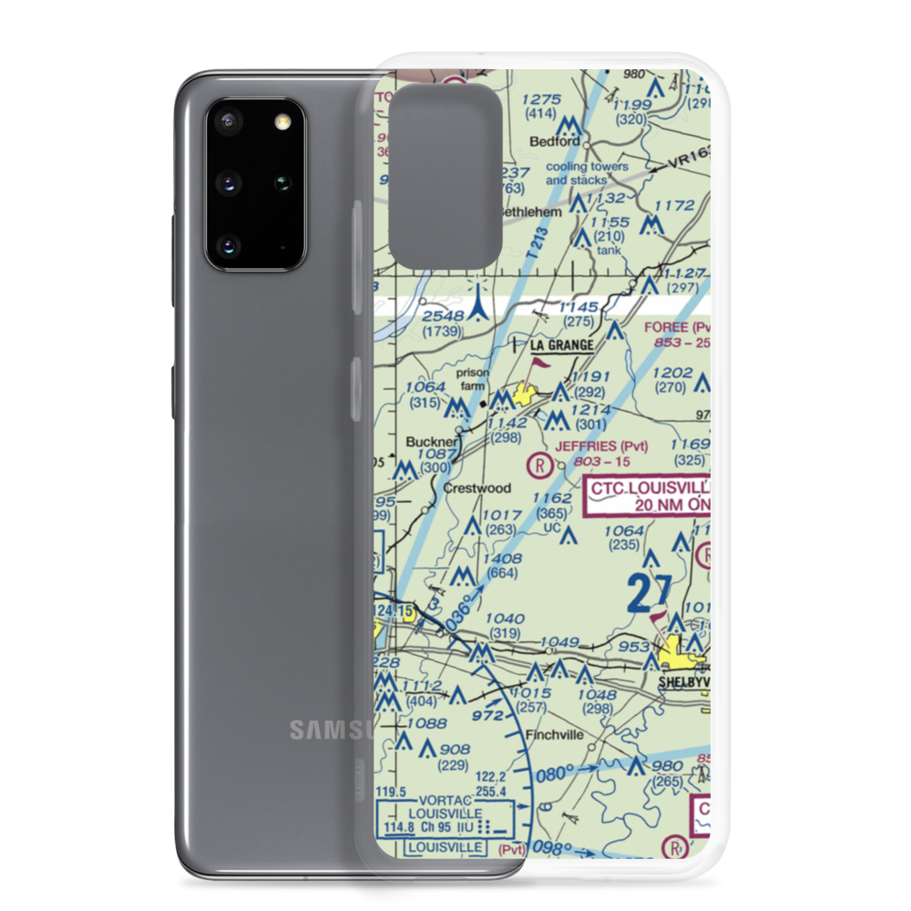 Jeffries Farm Airport (6KY6) VFR Sectional Samsung Case Samsung Galaxy S20 Plus model shown