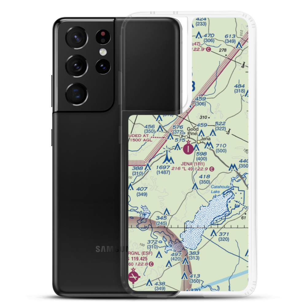 Jena Airport (1R1) VFR Sectional Samsung Case Samsung Galaxy S21 Ultra model shown