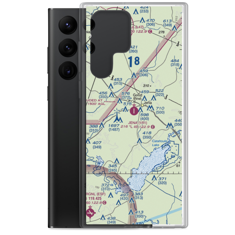 Jena Airport (1R1) VFR Sectional Samsung Case Samsung Galaxy S22 Ultra model shown