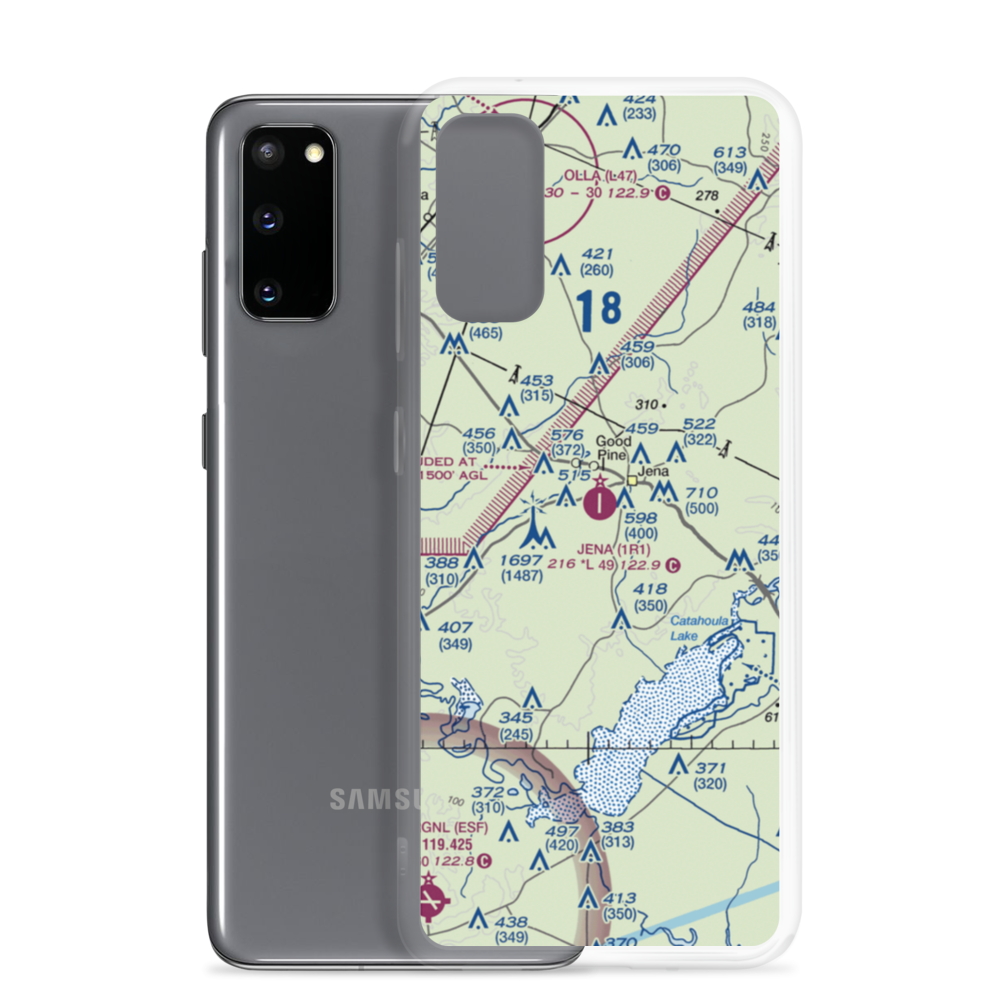 Jena Airport (1R1) VFR Sectional Samsung Case Samsung Galaxy S20 model shown