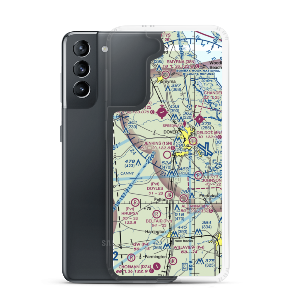 Jenkins Airport (15N) VFR Sectional Samsung Case Samsung Galaxy S21 model shown