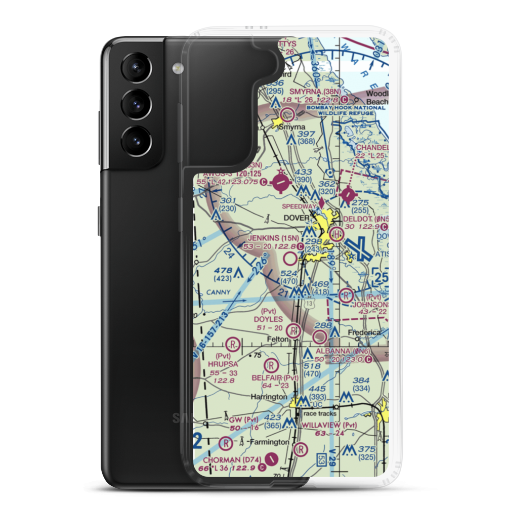 Jenkins Airport (15N) VFR Sectional Samsung Case Samsung Galaxy S21 Plus model shown