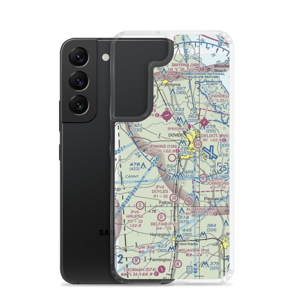 Jenkins Airport (15N) VFR Sectional Samsung Case Samsung Galaxy S22 model shown