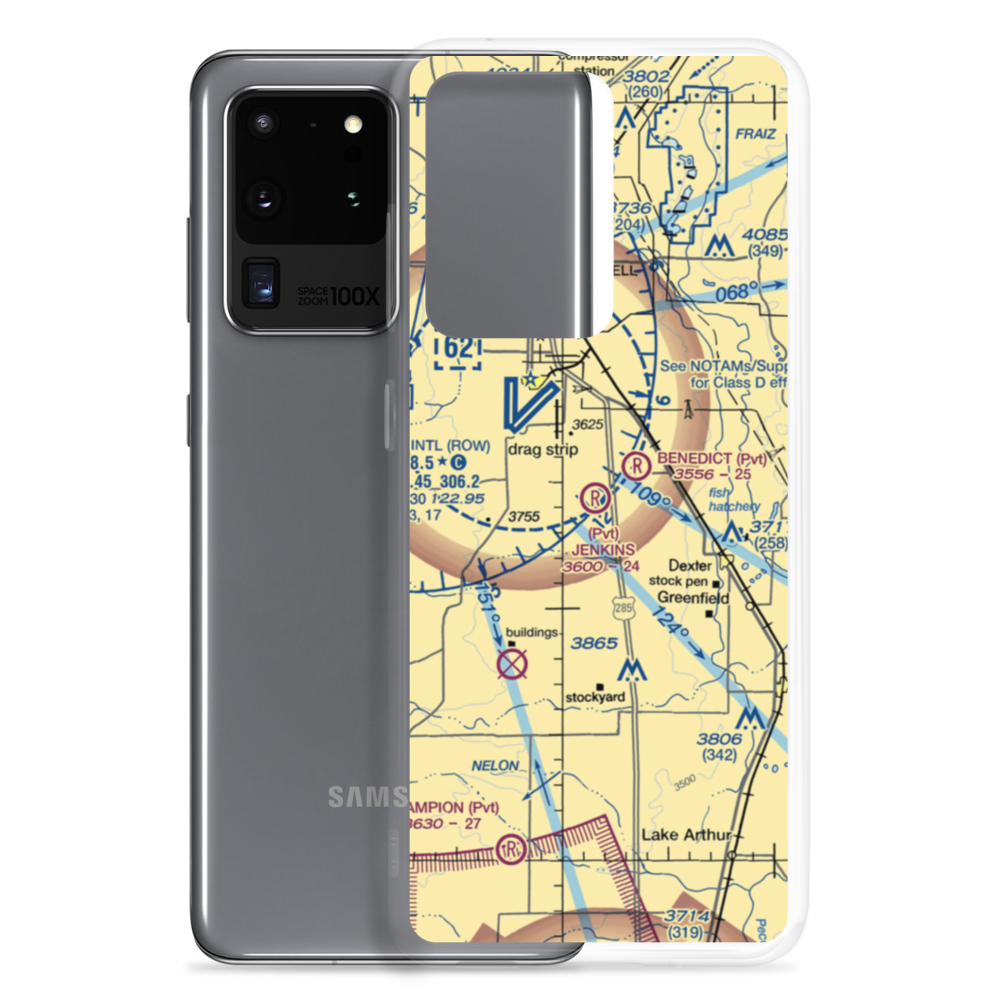 Jenkins Airport (NM87) VFR Sectional Samsung Case Samsung Galaxy S20 Ultra model shown