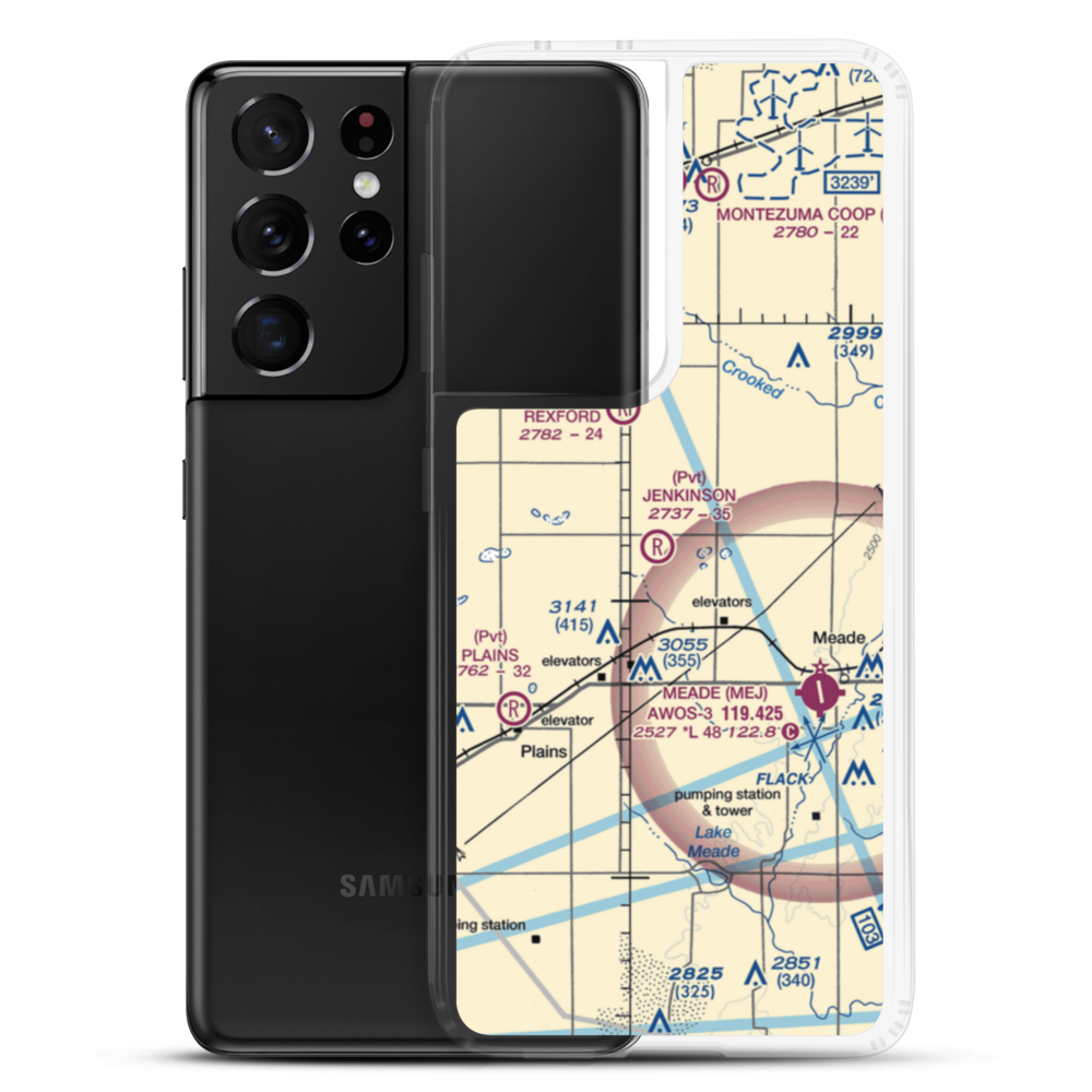 Jenkinson Airport (SN12) VFR Sectional Samsung Case Samsung Galaxy S21 Ultra model shown